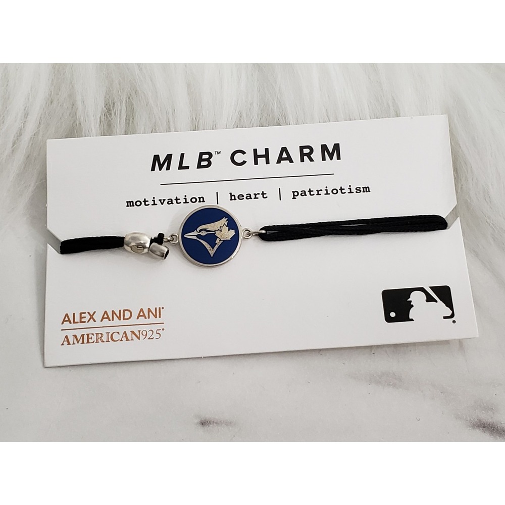 TORONTO BLUE JAYS MLB Charm Bracelet Alex and Ani . 925 Sterling Silver NWT